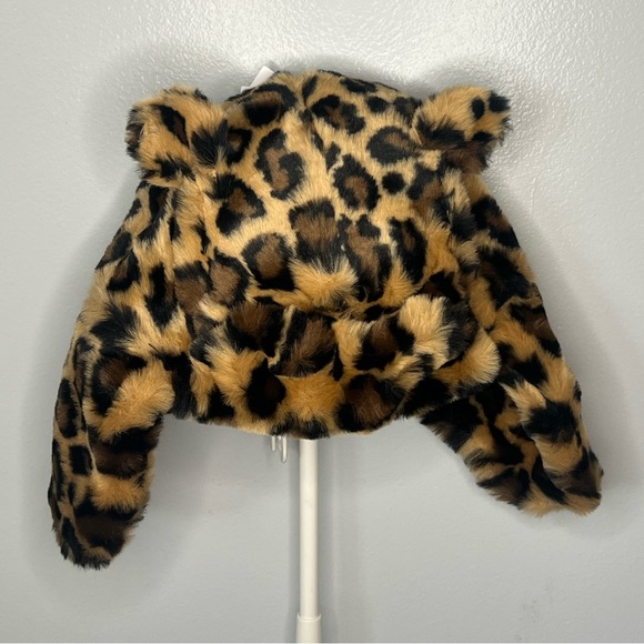 UGG KIDS FAUX FUR TRAPPER W EARS NATURAL SPOTTY 4-6yrs - Picture 4 of 6